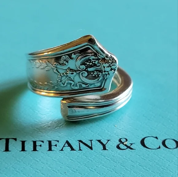 1909 Tiffany & Company Winthrop Spoon Ring in Sterling Silver #3 - Picture 3 of 14